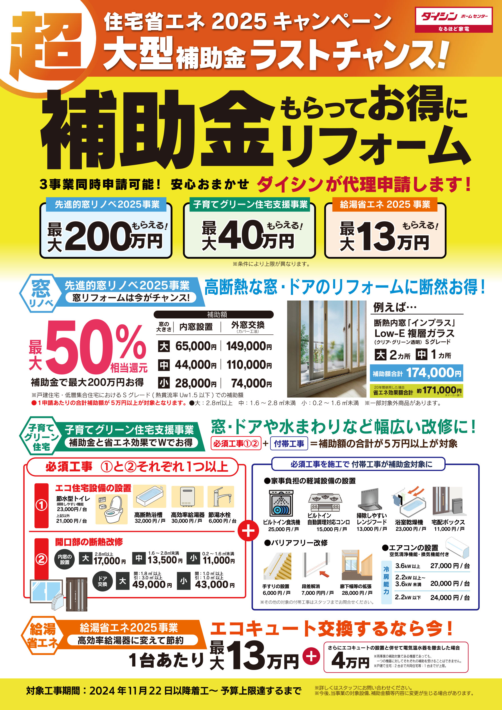 住宅省エネ2025補助金もらってお得にリフォーム